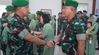 Danrem 102/Pjg Pimpin Laporan Korps Kenaikan Pangkat Perwira, Bintara dan Tamtama Jajaran Korem 102/Pjg
