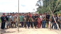 Upaya Mediasi Buntu,Sejumlah Masyarakat Lakukan Pemasangan Hinting Di Areal PT GAS