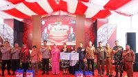 Kasrem 102/Pjg Hadiri Peresmian Gedung Pelayanan Terpadu, Gedung Merah Putih MCU Center dan Renovasi Rawat Inap Bersalin Rumkit Bhayangkara Tk. III Biddokkes Polda Kalteng