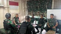 Dankolakops Rem 174/ATW Berikan Motivasi Kepada Personel Satgas Yonif 631/Atg Menjelang Purna Tugas