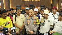 Presidium Nasional Suporter Sepak Bola Indonesia silaturahmi bersama Kapolres Gresik