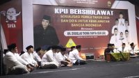 Untuk Keselamatan Bangsa, KPU Kabupaten Kediri Ajak Warga Sholawatan