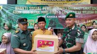 Peringati Hari Juang TNI AD Ke – 78 Dan HUT Ke – 75 Kodam V/Brw Tahun 2023, Kodim 0808/Blitar Gelar Bhakti Sosial Pembagian Sembako / Santunan