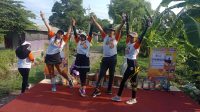 Dalam rangka menyambut tahun baru 2024 warga jatipelem diwek gelar senam erobic