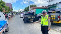 Satgas OMB Polresta Palangka Raya Amankan Kegiatan Kampanye di Jalan Kalimantan