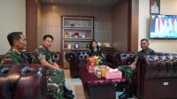 Silaturahmi Danrem 102/Pjg dengan Kepala TVRI Kalteng