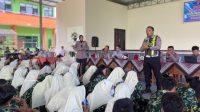 Satlantas Polres Kediri Ajak Siswa SMAN 1 Wates Untuk Tertib dan Lancar Berlalu Lintas