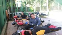 Wujud Kepedulian Sosial, Polres Kediri Gelar Donor Darah
