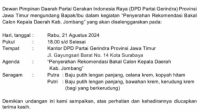 H Warsubi SH Msi Bersama KH M Salmanudin S Ag Memenuhi Undangan DPD Partai Gerindra Provinsi Jawa Timur ,Ini Faktanya