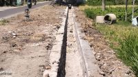 Dinas PUPR Kabupaten Madiun Melalui Bidang Bina Marga Bangun Saluran Drainase