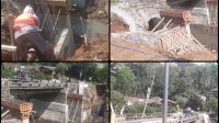 Perbaikan Jembatan Kali Biru Desa Slorok