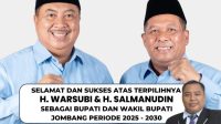 Pilkada Kabupaten Jombang Periode 2024-2029 WarSa Menang Dan Amanah Besar Perubahan Jombang Maju Dan Sejahtera