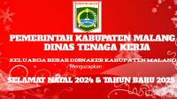 Iklan Ucapan Keluarga Besar Disnaker Kabupaten Malang