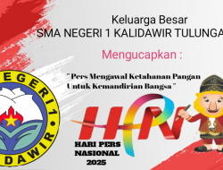 Iklan Ucapan SMA NEGERI 1 KALIDAWIR TULUNGAGUNG