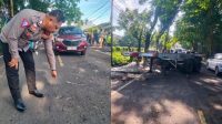 Kembali Lagi Terjadi Kecelakaan Lalu-lintas di Kolongan Minut Sulawesi Utara Sulut, Sigra Keluar Jalur Sampai Terjadi Lakalantas Sigra Vs Kontainer, (Tronton)