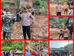 Respon Cepat Polres Minsel Bersama TNI AD.Bantu Evakuasi Korban Tanah Longsor di Desa Wanga Minahasa Selatan MINSEL