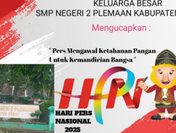 Iklan Ucapan SMP NEGERI 2 PLEMAAN Kabupaten Kediri