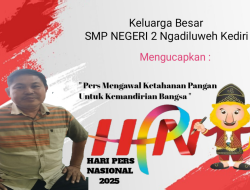 Iklan Ucapan SMP NEGERI 2 Ngadiluweh Kediri