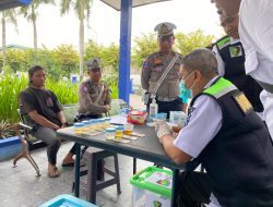 Polres Kediri Gelar Tes Urine dan Sosialisasi Operasi Keselamatan Semeru di Terminal Pare