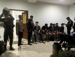 Raimas Kalamunyeng Sat Samapta Polres Gresik Gelar Patroli Malam, Gangster di Driyorejo Diamankan Saat Kabur