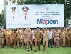 Hari Pertama Wawali Pimpin Apel Di Balai Kota dan Sambangi OPD