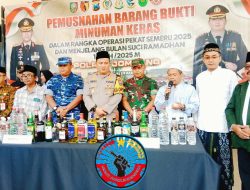 Jelang Ramadhan, Polres Jombang Musnahkan Ribuan Miras Berbagai Merk