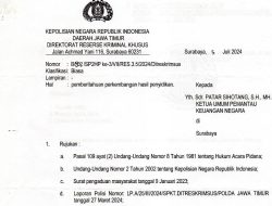 PKN berikan Apresiasi Kepada Kapolda dan Dirkrimsus Polda jawa Timur yang telah menahan 2 Pelaku Dugaan Korupsi Pembangunan Jembatan