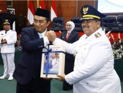 Sertijab Penyampaian Visi Misi Bupati dan Wakil Bupati Jombang Periode 2025-2030