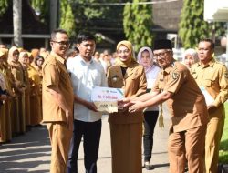 Wali Kota Kediri dan Wawali Gelar Halal Bihalal Usai Apel Pagi
