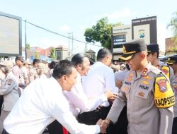Halal Bihalal Menghiasi Apel Pagi di Mako Polres Kediri Kota