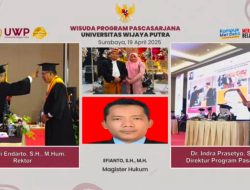 Efianto PU Media Online www.beritaplus.id raih Gelar Magister Hukum
