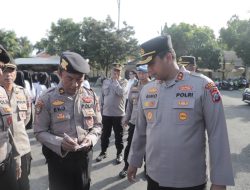 Tingkatkan Motivasi Anggota, Kapolres Kediri Pimpin Langsung Apel Jam Pimpinan