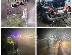 Terjadi Laka Lantas di Jalan Raya Ambeng Ambeng Watangrejo Duduksampeyan Gresik