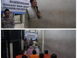 Perkuat Keimanan, Polres Gresik Berikan Dorongan Spiritual kepada Penghuni Tahanan