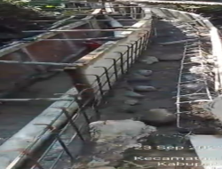 Diduga Pekerjaan Peningkatan Jaringan Irigasi DAM PARIT D.I Segulung 2 Desa Segulung Madiun Tidak Sesuai Spek Gunakan Batu Sekitar Sungai