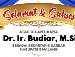 Perumda Tirta Kanjuruhan Kabupaten Malang mengucapan Selamat Dan Sukses atas pelantikan Sekertaris Daerah