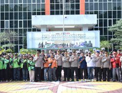Perkuat Persatuan, Polres Gresik Gandeng Buruh dan Ojek Online dalam Apel Kebangsaan