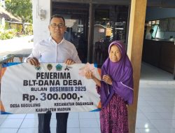 40 KPM MENERIMA BLT DD Bulan Desember 2025 Di Desa Segulung Kabupaten Madiun