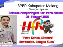 Ucapan Hari Pers Nasional BPBD Kabupaten Malang
