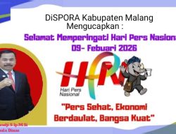 Ucapan Hari Pers Nasional DISPORA Kabupaten Malang