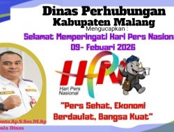 Ucapan Hari Pers Nasional Dinas Perhubungan Kabupaten Malang