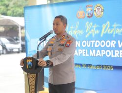 Menuju Pelayanan Modern, Polres Kediri Bangun Videotron Outdoor di Mapolres