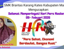 Ucapan Hari Pers Nasional SMK Brantas Karang Kates Kabupaten Malang