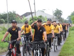 Kapolres Kediri Pimpin Gowes Bersama, Perkuat Disiplin, Soliditas, dan Kedekatan dengan Masyarakat