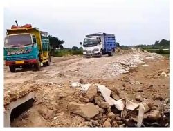 Diduga PT Kumala Karina Industri Limbah Produksi Dibuat Uruk di Area Cerme