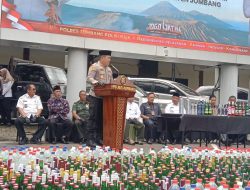 Jelang Ramadan, Forkopimda Jombang Musnahkan Ribuan Botol Miras