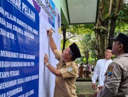 Ribuan Pelajar SMP Negeri 1 Purwoasri Gelar Apel Ikrar Anti Kekerasan dan Ramadan Tanpa Petasan