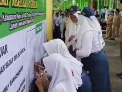 Apel Akbar Serentak, SMPN se-Kabupaten Kediri Deklarasi Perang terhadap Kekerasan dan Petasan