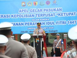 Polres Gresik Gelar Apel Pasukan Ops Ketupat Semeru 2026, Siap Amankan Mudik Lebaran