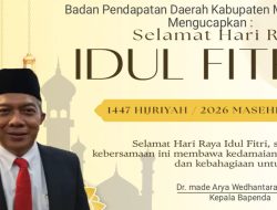 Ucapan Hari Raya Idul Fitri 1447 H. Badan Pendapatan Daerah Kabupaten Malang